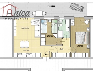 zoom immagine (Appartamento 70 mq, 2 camere, zona Roncafort / Canova)