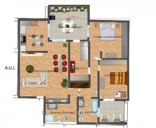 zoom immagine (Appartamento 125 mq, soggiorno, 3 camere, zona Giavera del Montello - Centro)