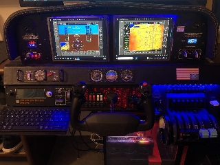 zoom immagine (Simulatore di volo cockpit autocostruito)