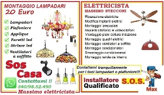 zoom immagine (Elettricista lampadari Tiburtina piazza Bologna)