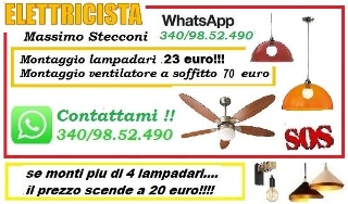 zoom immagine (Elettricista per il tuo lampadario con 20 euro Roma)